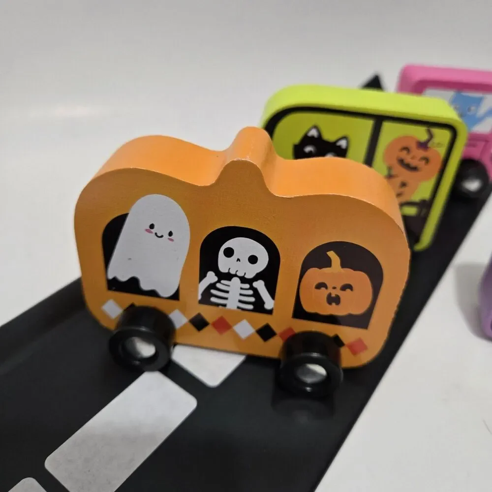 Target Bullseye Playground Halloween 2026 Decorative Wood Trucks Set Of 4 New